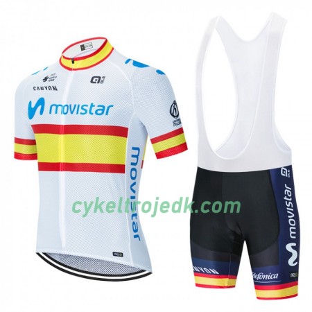 Cykeltøj + Bib Cykelshorts 2020 Movistar Team N002
